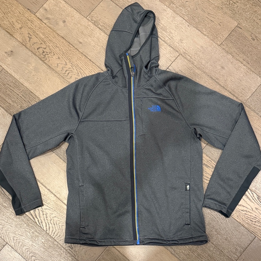 The North Face Men's Charcoal Fleece Knit Jacket Size Large